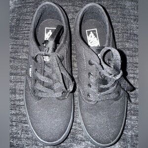 Vans Black Canvas Sneakers - Size 3